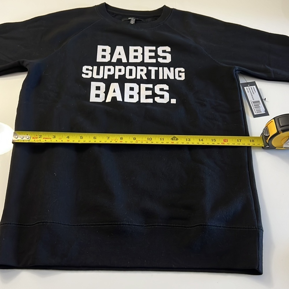 NWT: Babes Supporting Babes Sweatshirt by Brunette The Label XS/S - Picture 5 of 9